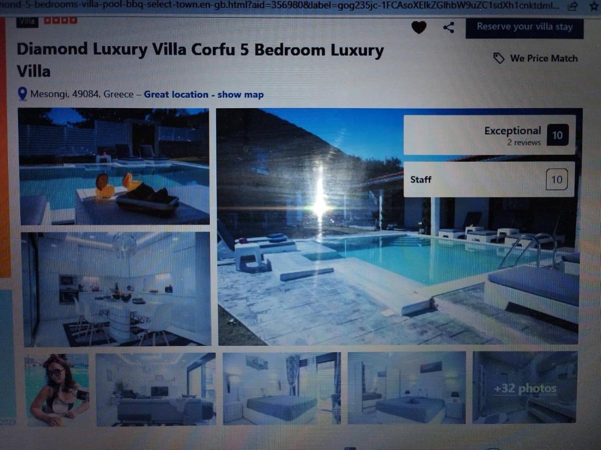 Diamond Luxury Villa Corfu Kato Spilaion Екстер'єр фото